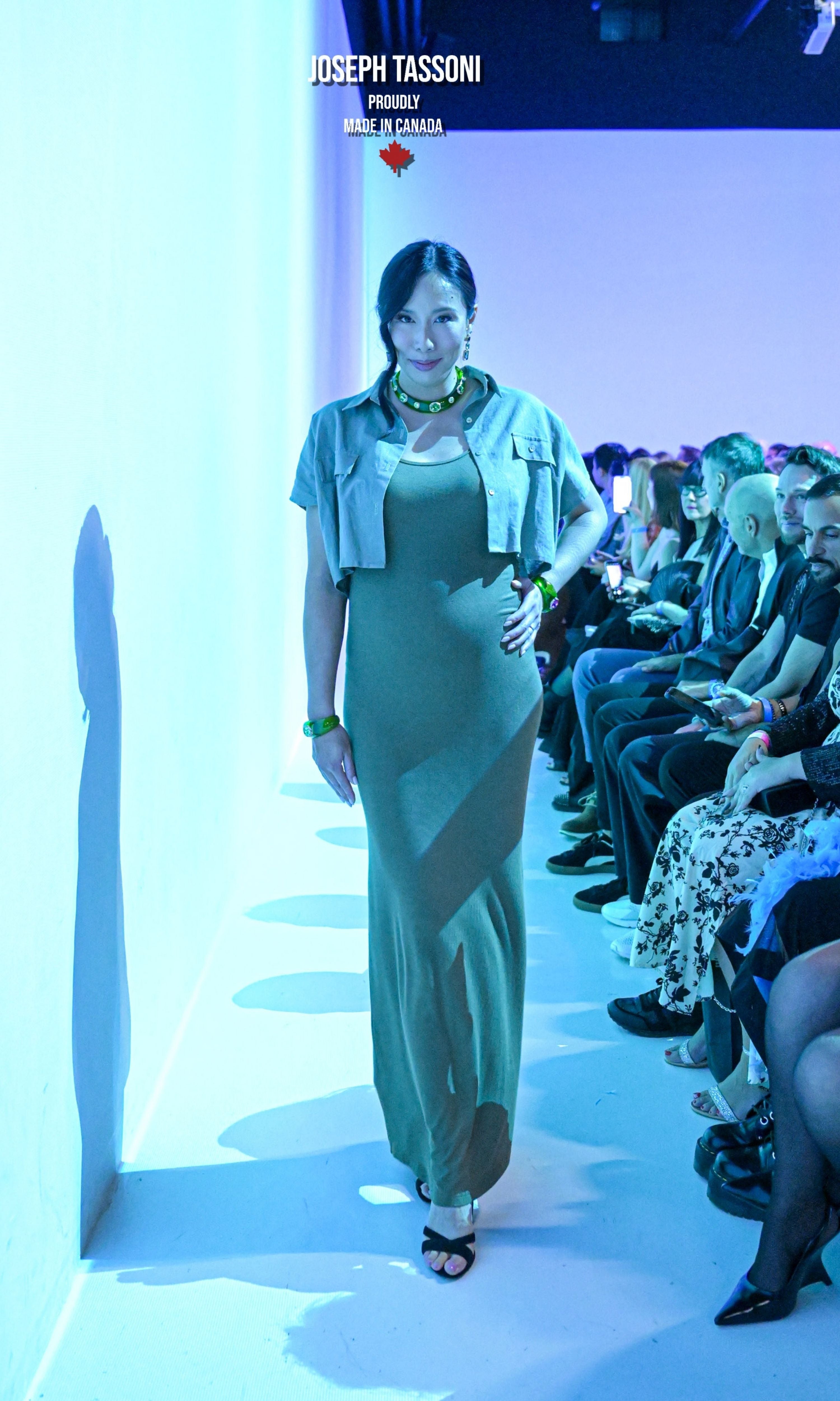 Joseph Tassoni Bamboo Scoop Neck Dress & Linen Shirt Jacket – Refined Comfort