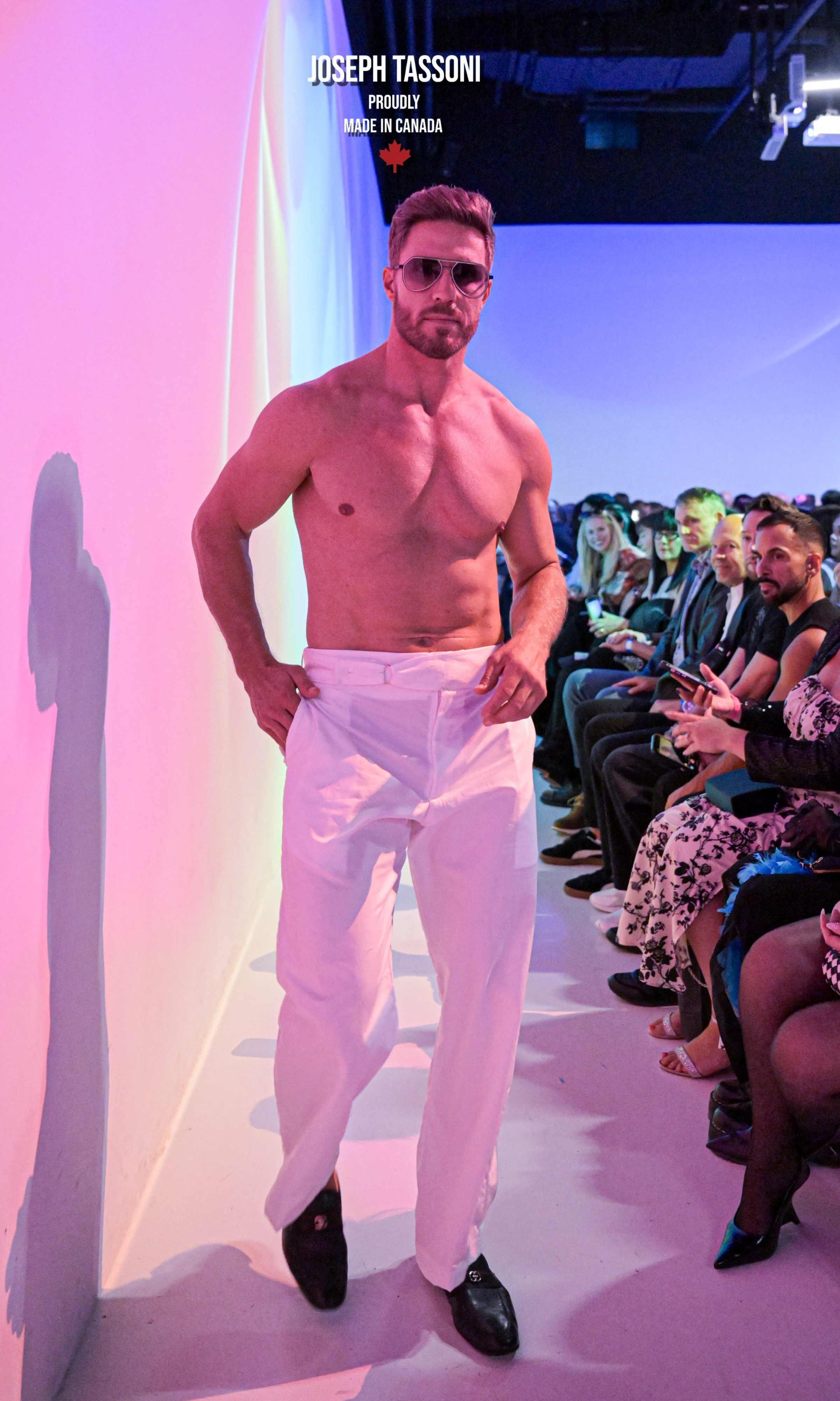 Joseph Tassoni Men’s Ribbon-Tie Trouser Pant