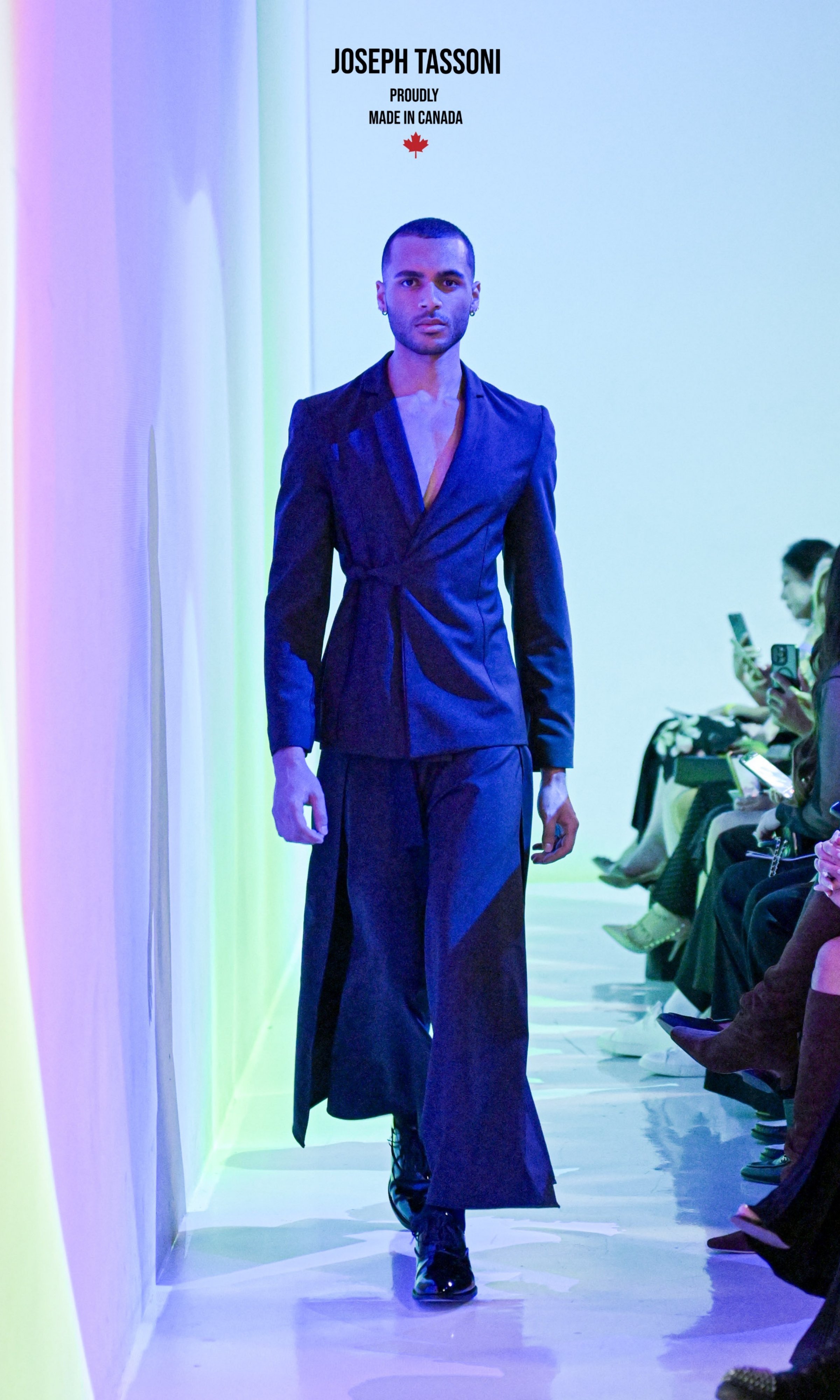 The Joseph Tassoni Wrap Blazer paired with the Wrap Pant