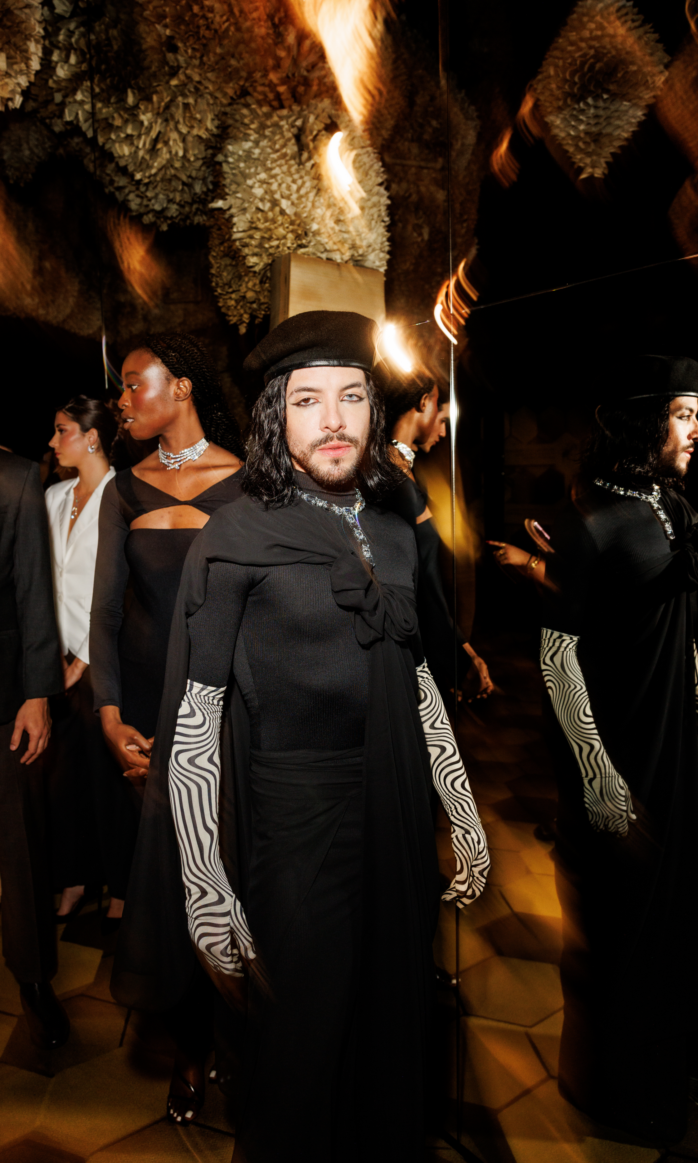 Joseph Tassoni Silk Chiffon Melange Wrap Pant