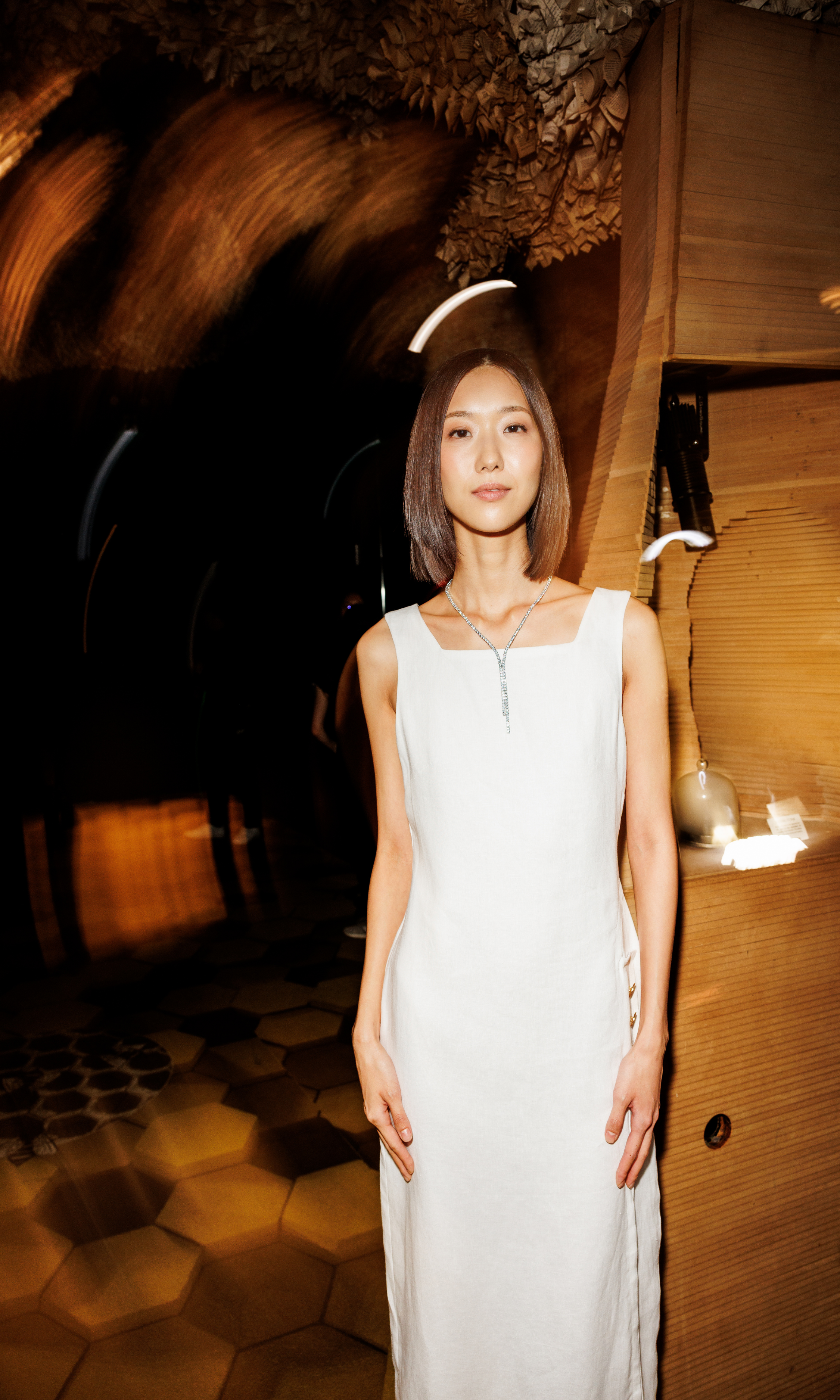 Joseph Tassoni Full-Length Square Neck Linen Dress