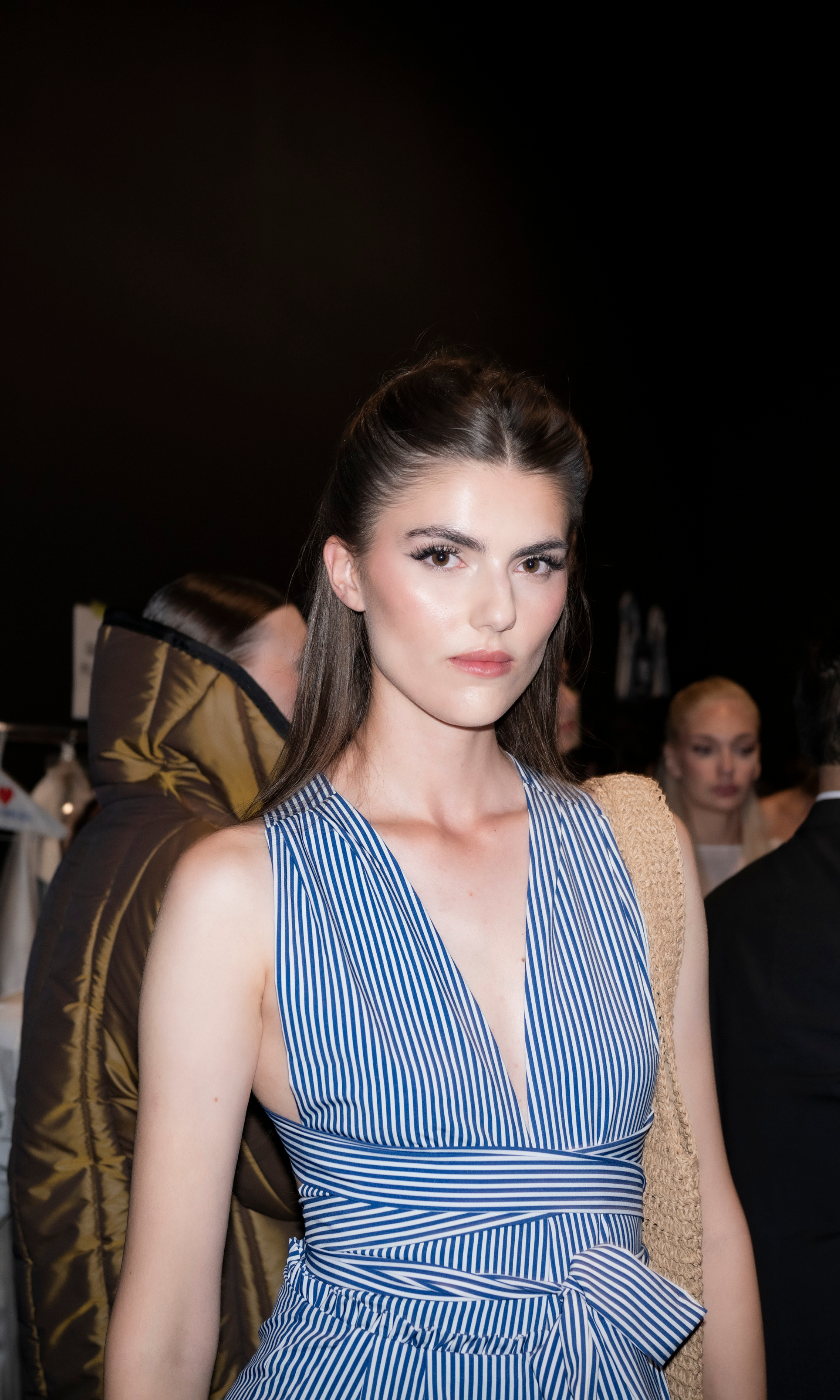 Joseph Tassoni Cotton Stretch Halter Jumpsuit