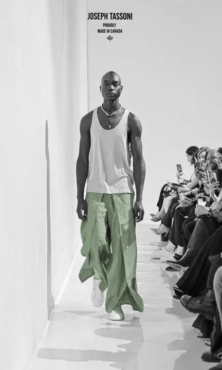 Joseph Tassoni Men’s Bamboo Tank Top & Elastic-Waist Wrap Pant (Genderless)