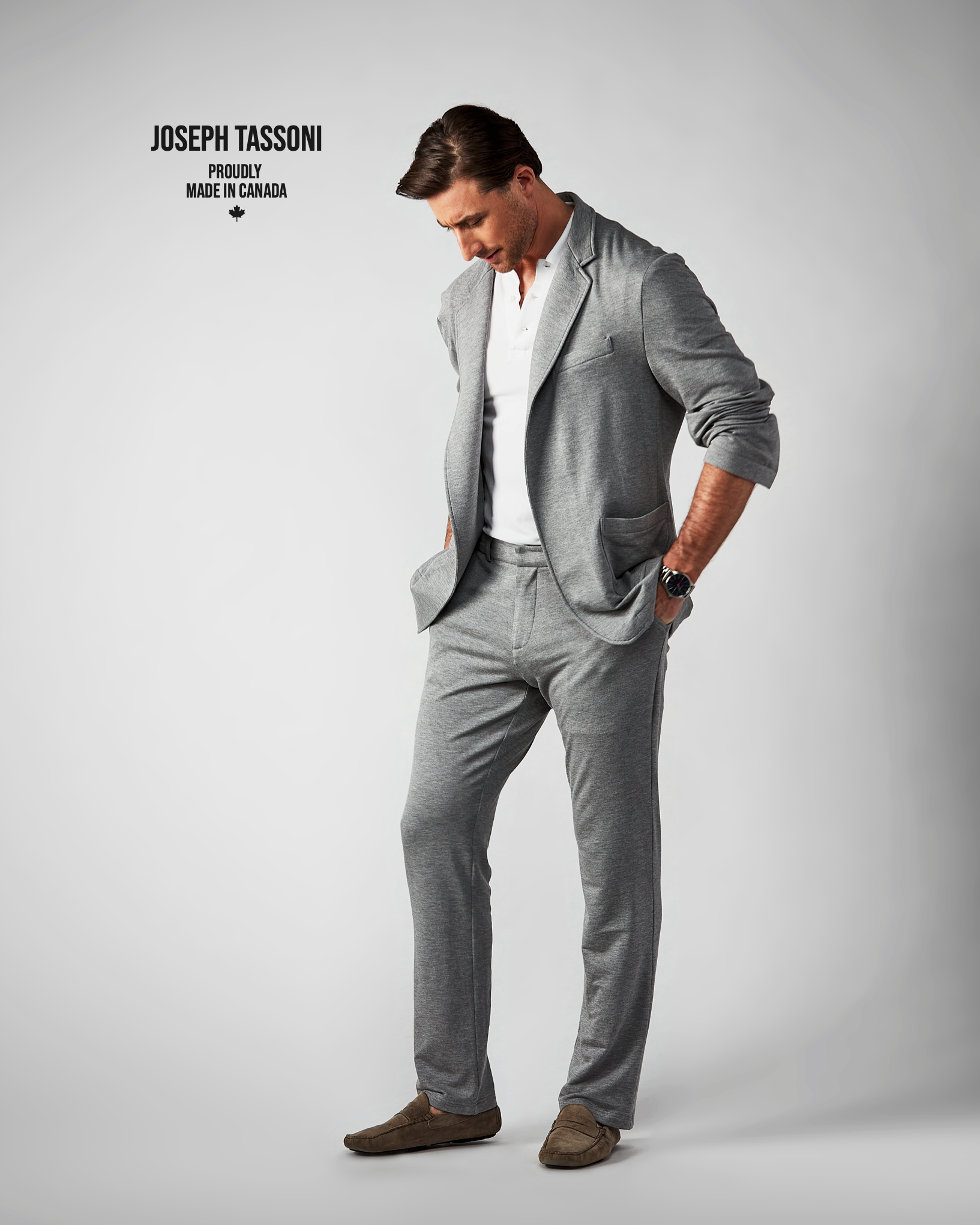 Joseph Tassoni Bamboo Silk Knit Blazer