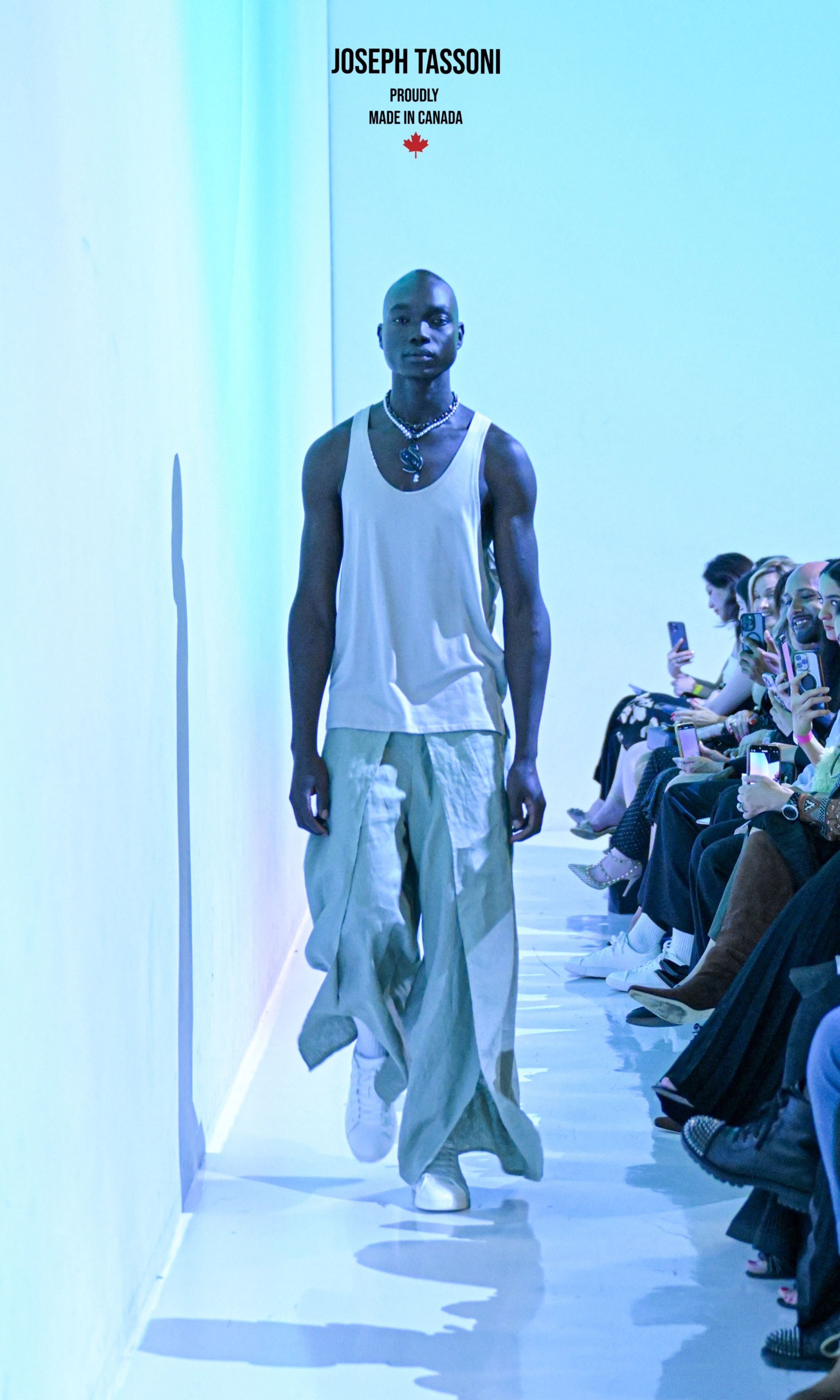 Joseph Tassoni Men’s Bamboo Tank Top & Elastic-Waist Wrap Pant (Genderless)