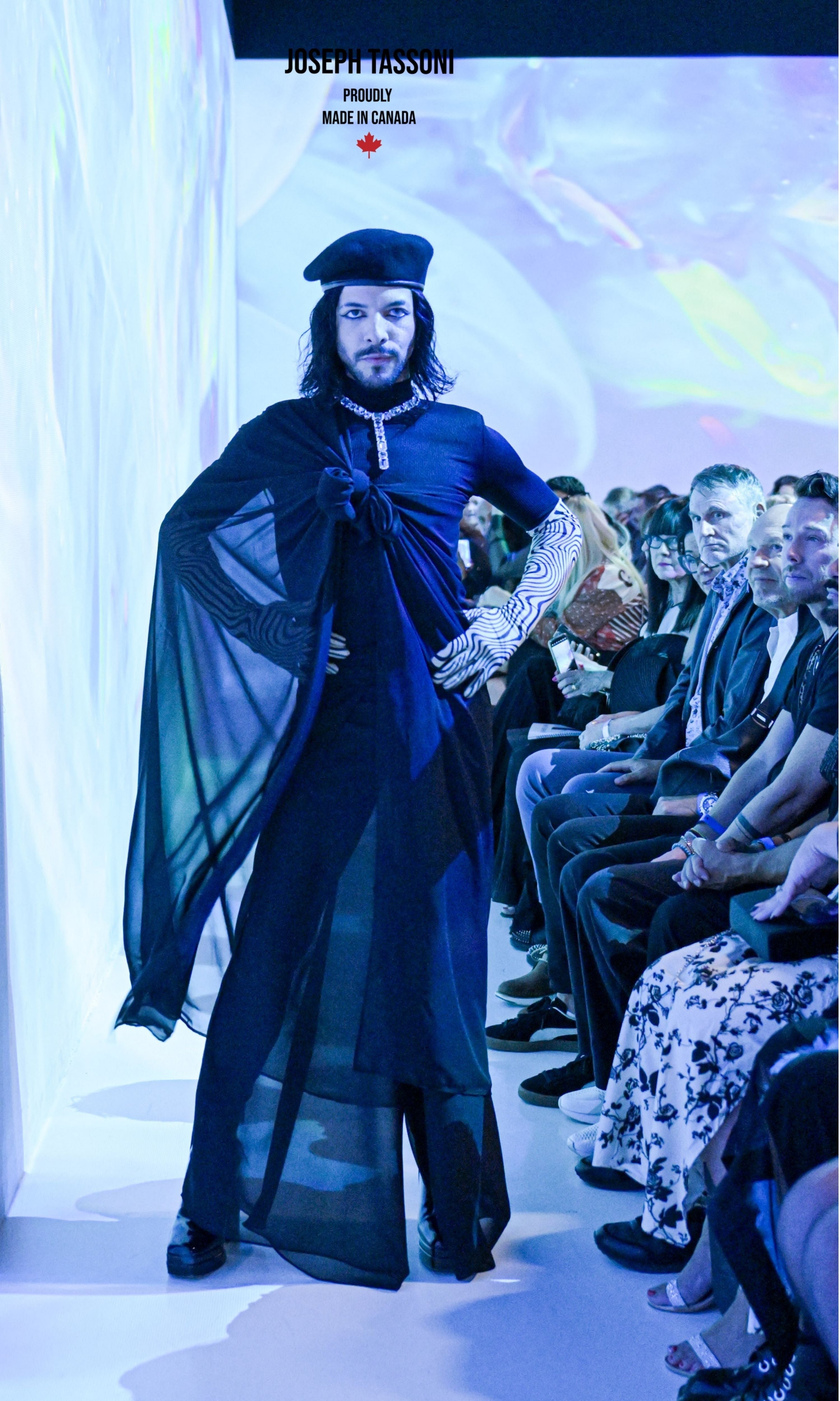 Joseph Tassoni Silk Chiffon Melange Wrap Pant