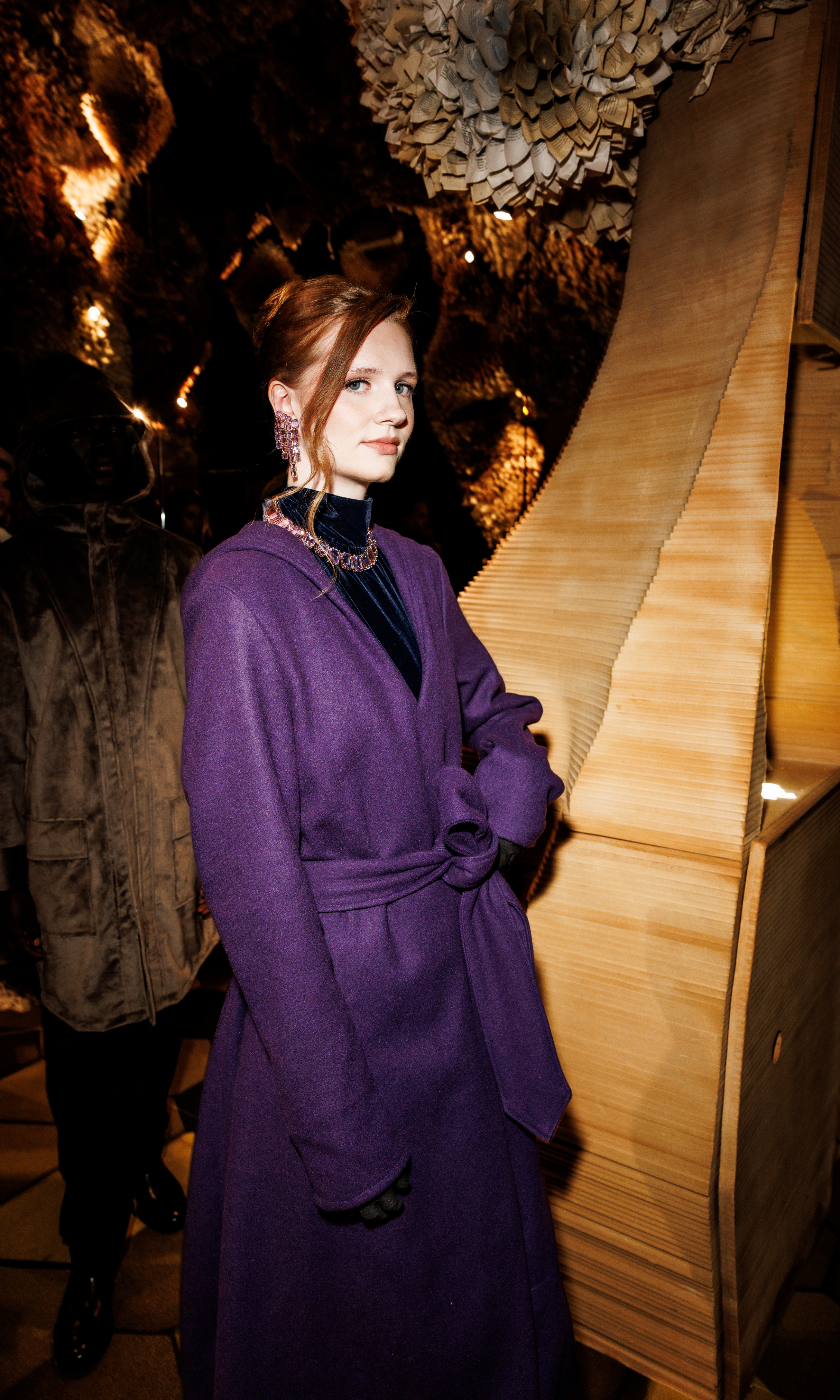 The Joseph Tassoni Ladies Hooded Wrap Coat