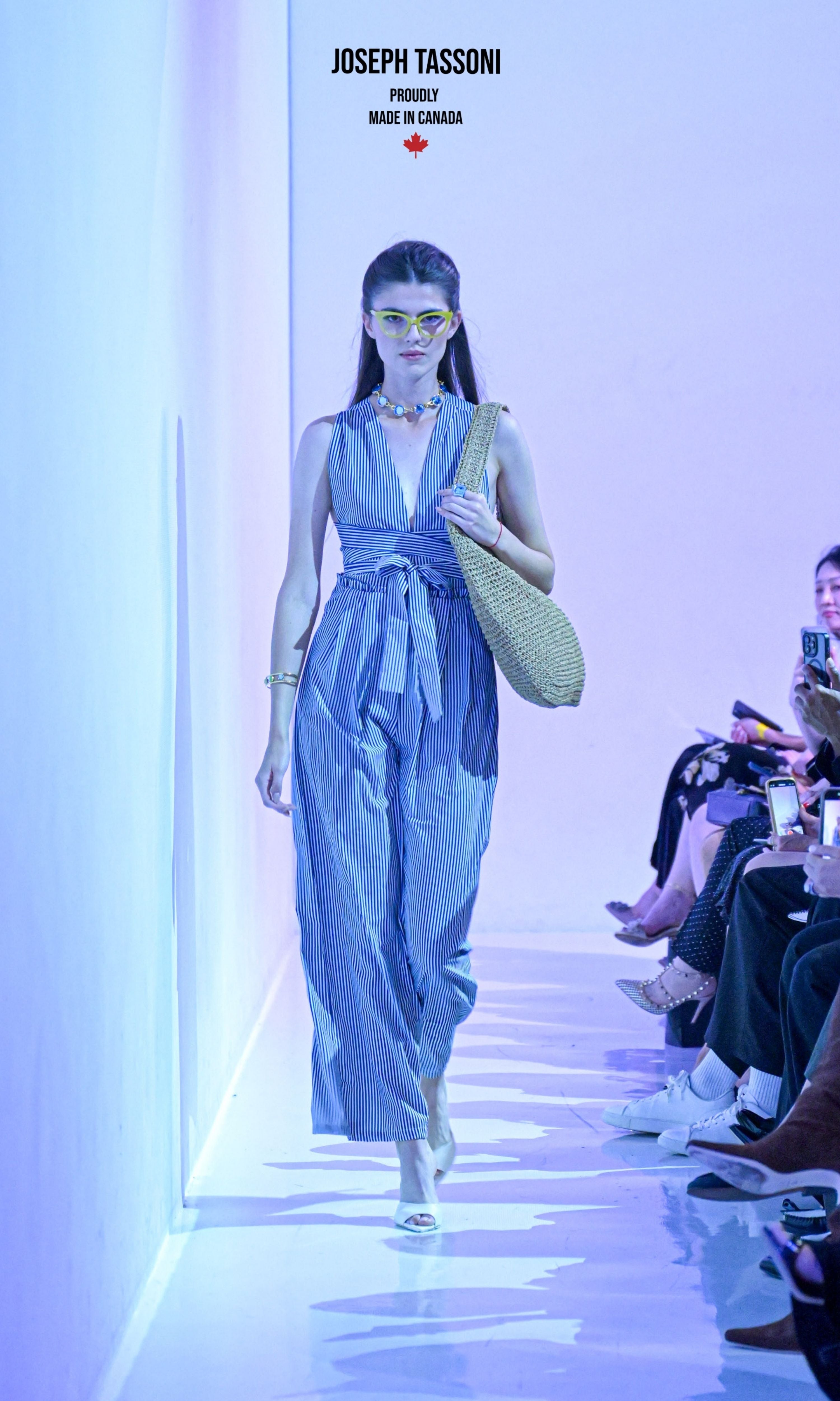 Joseph Tassoni Cotton Stretch Halter Jumpsuit