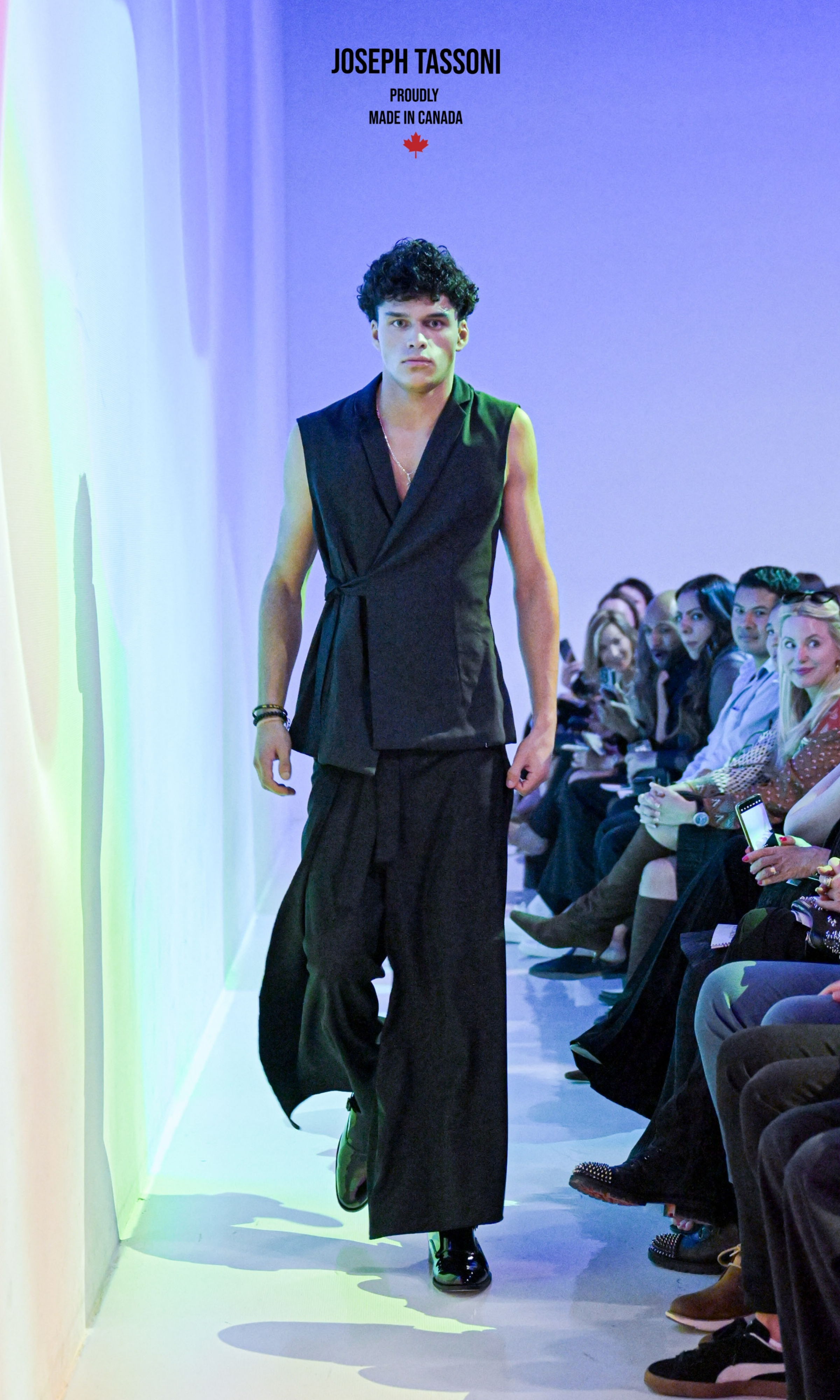 The Joseph Tassoni Wrap Vest paired with the Wrap Pant