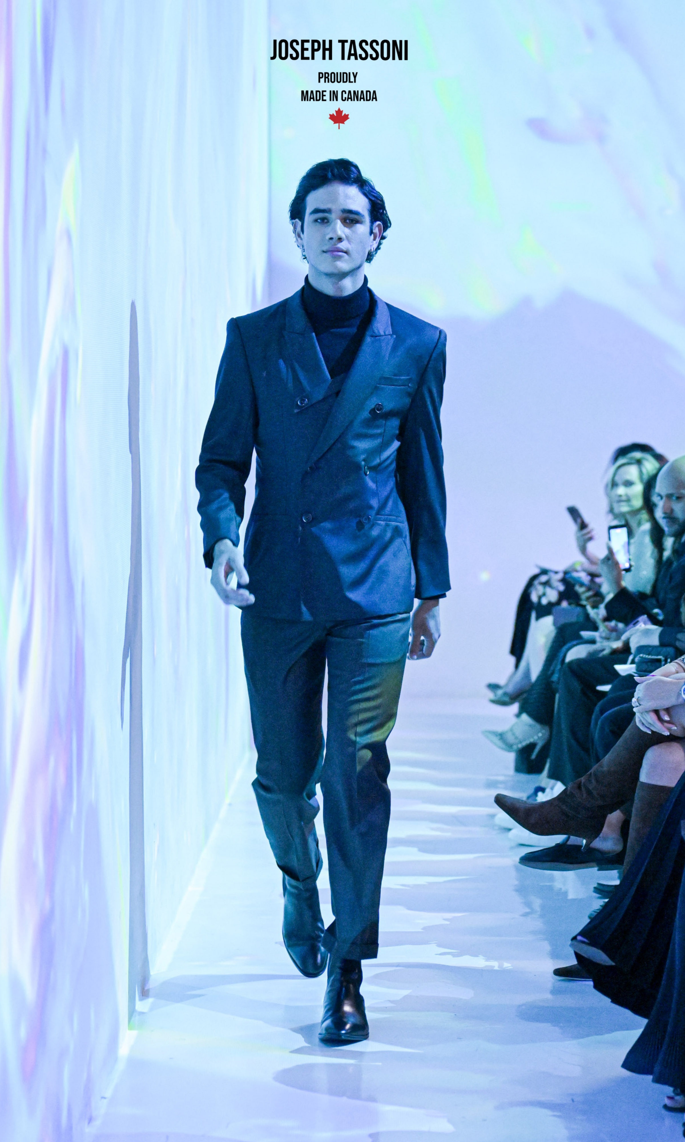 The Joseph Tassoni Men’s Harness Blazer paired with Classic Trouser