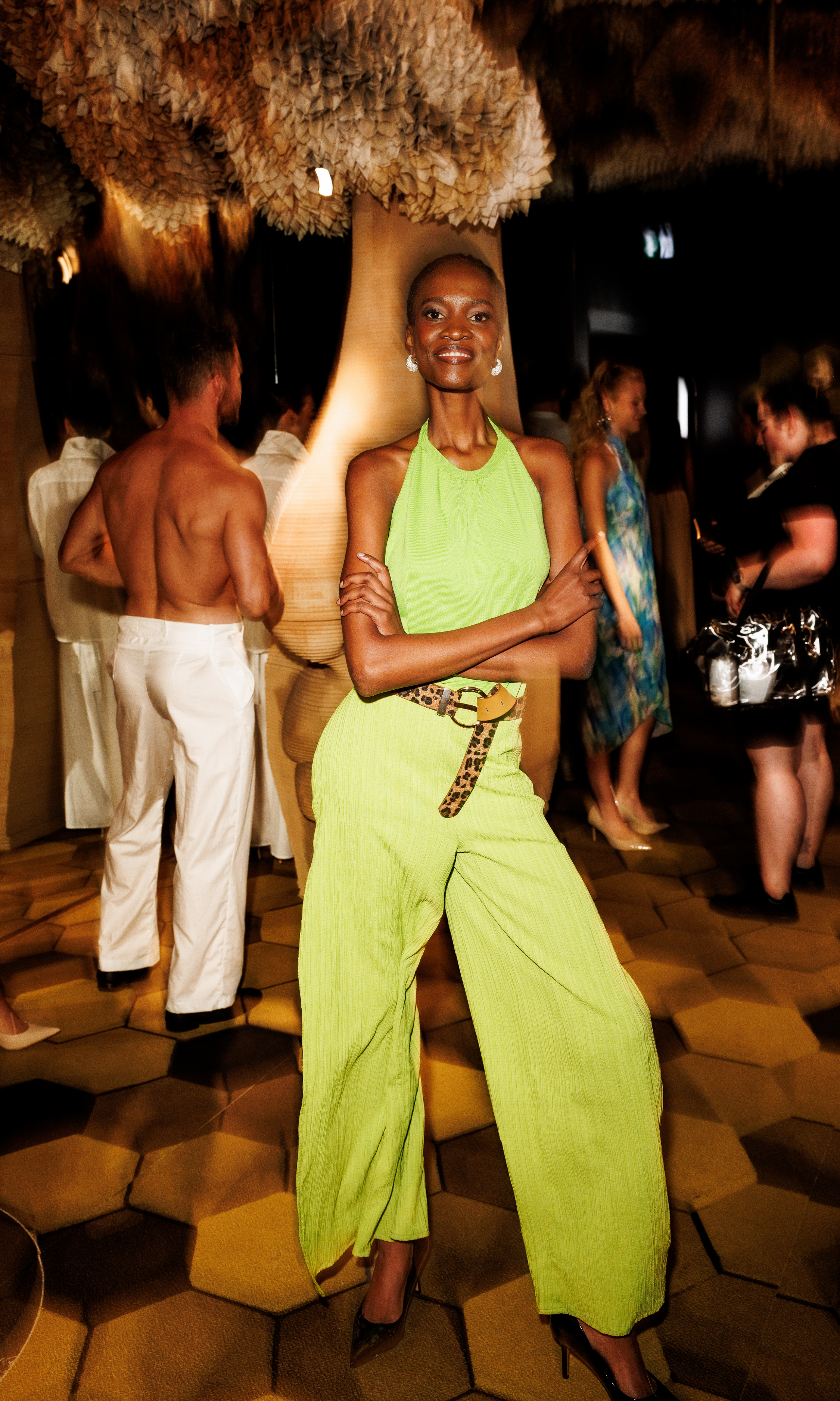 Joseph Tassoni Ladies Side Slit Pant & Matching Halter