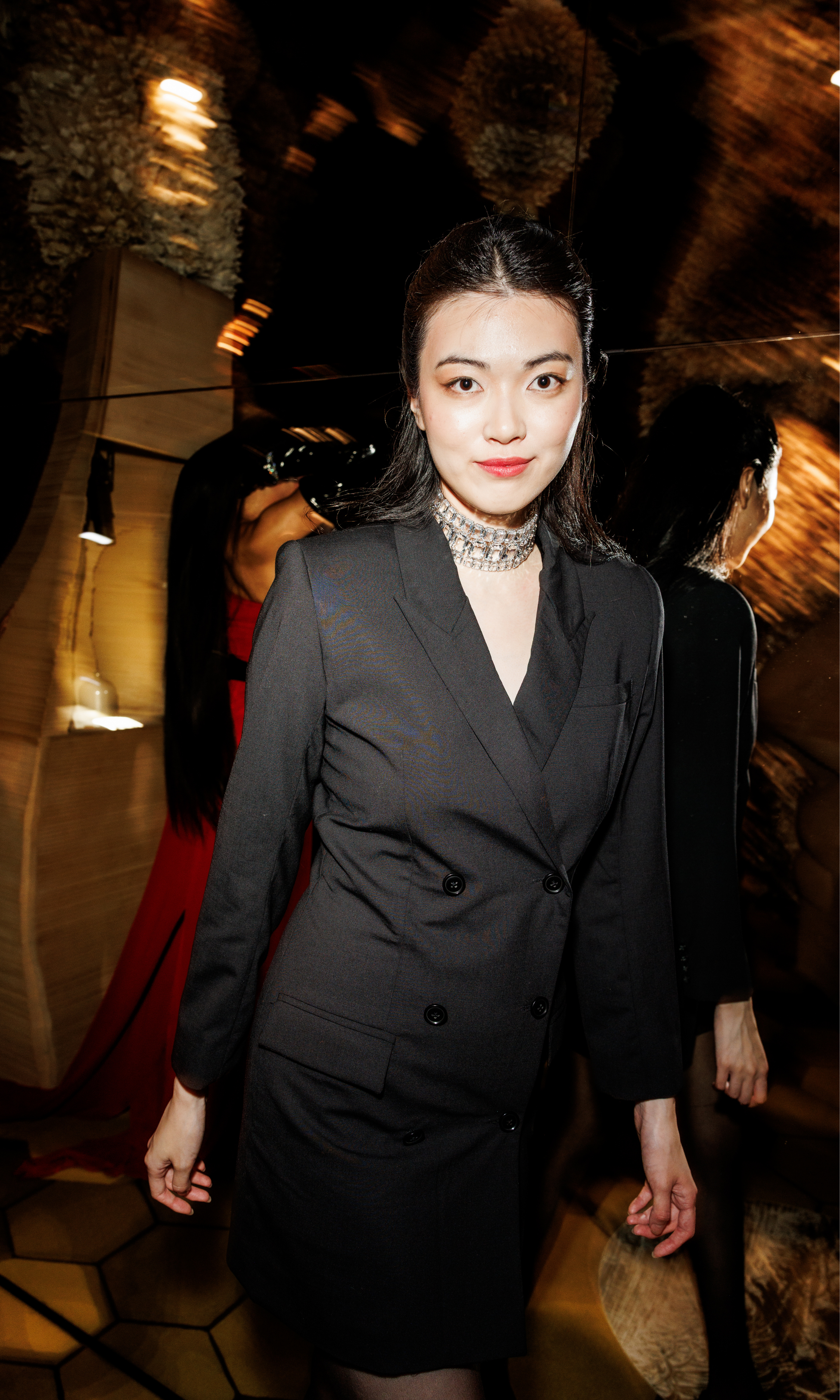 The Joseph Tassoni Double-Breasted Ladies Blazer Dress