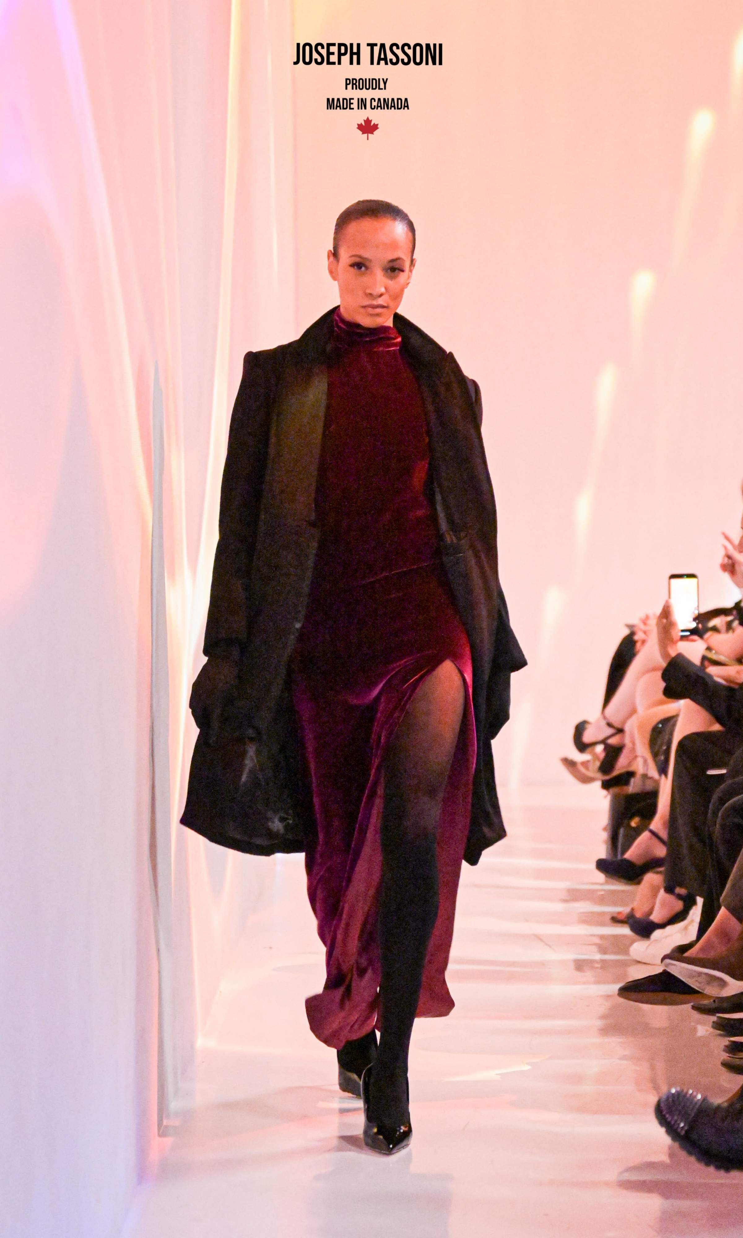 Joseph Tassoni Opulent Full-Length Halter Silk Velvet Dress