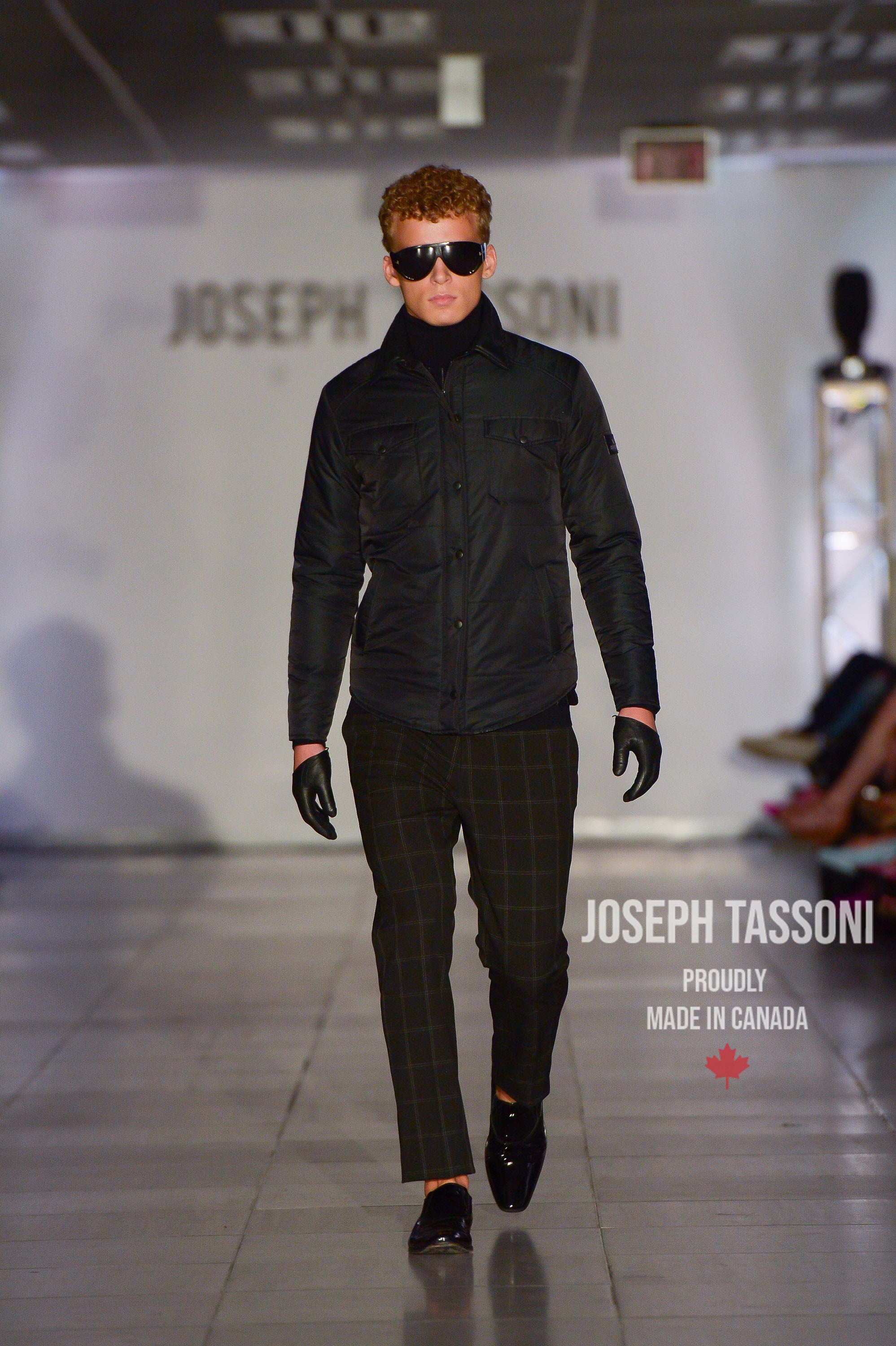 Joseph Tassoni Quilted Men’s Classic Nylon Shirt Jacket