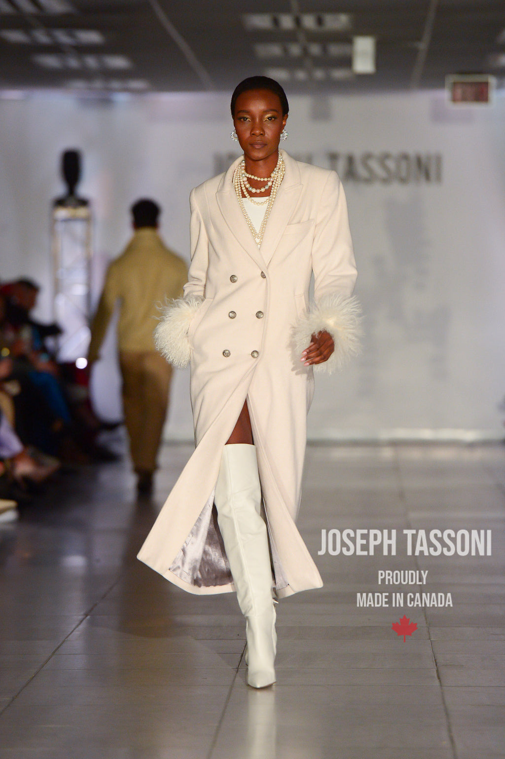 Joseph Tassoni Ladies’ Full-Length Double-Breasted Duster