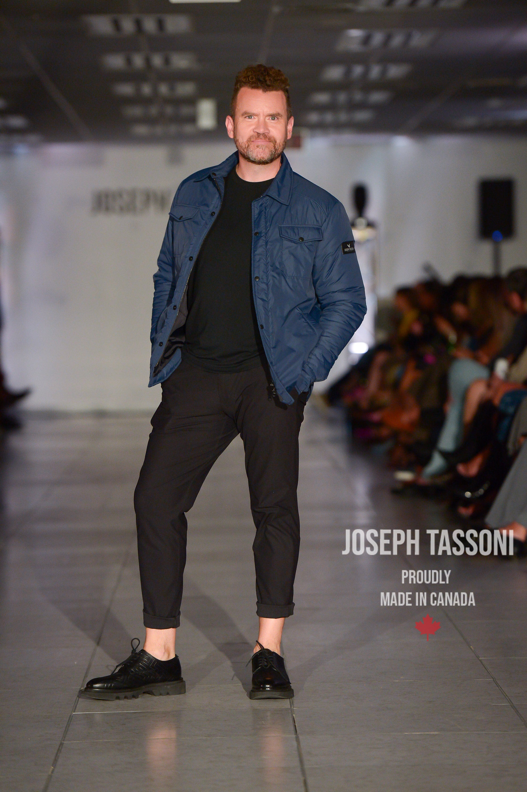 Joseph Tassoni Quilted Men’s Classic Nylon Shirt Jacket