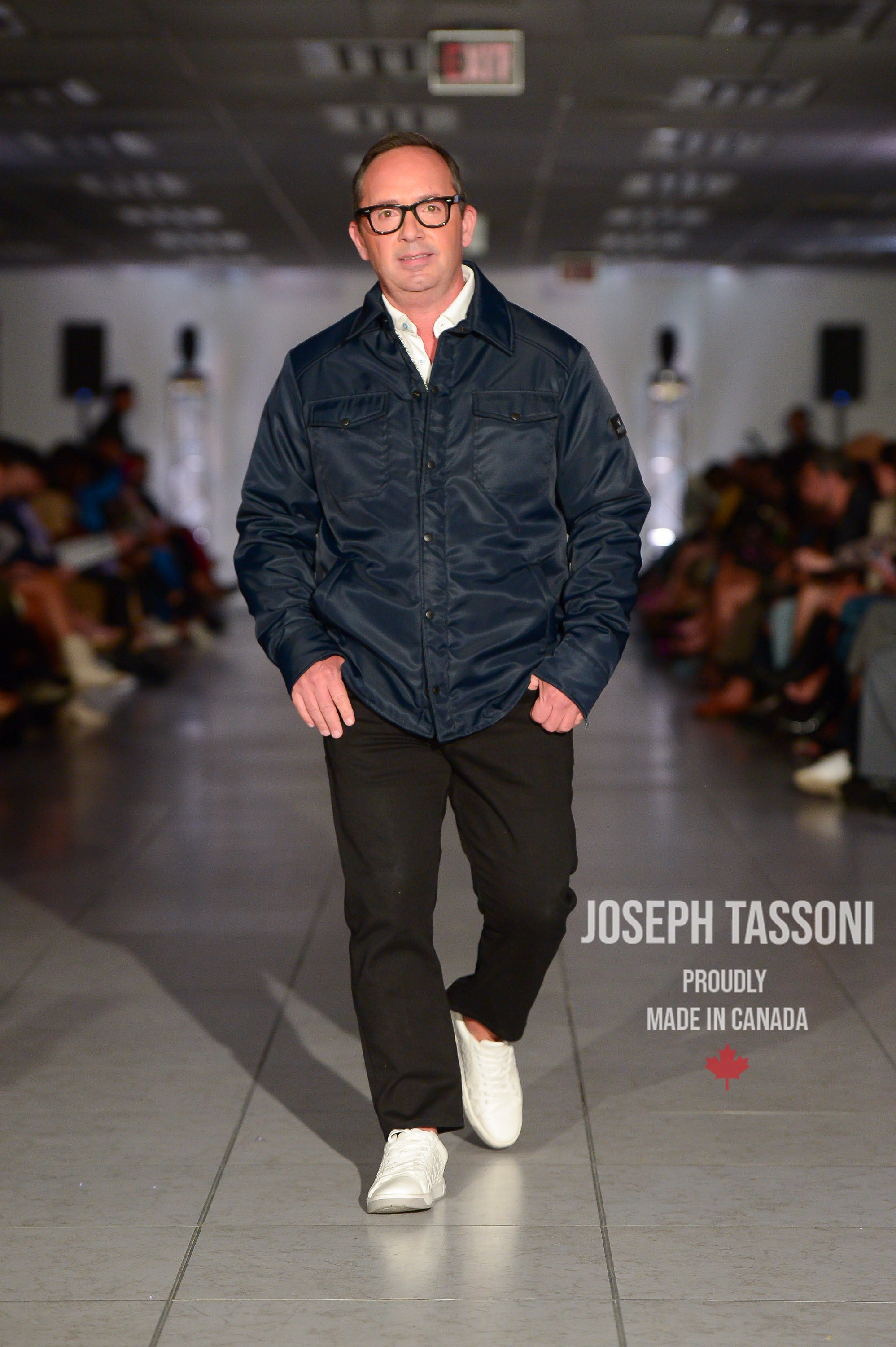 Joseph Tassoni Quilted Men’s Classic Nylon Shirt Jacket