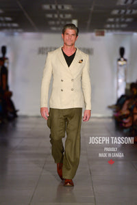 Joseph Tassoni Effortless Luxe Linen Elastic-Drawstring Pants