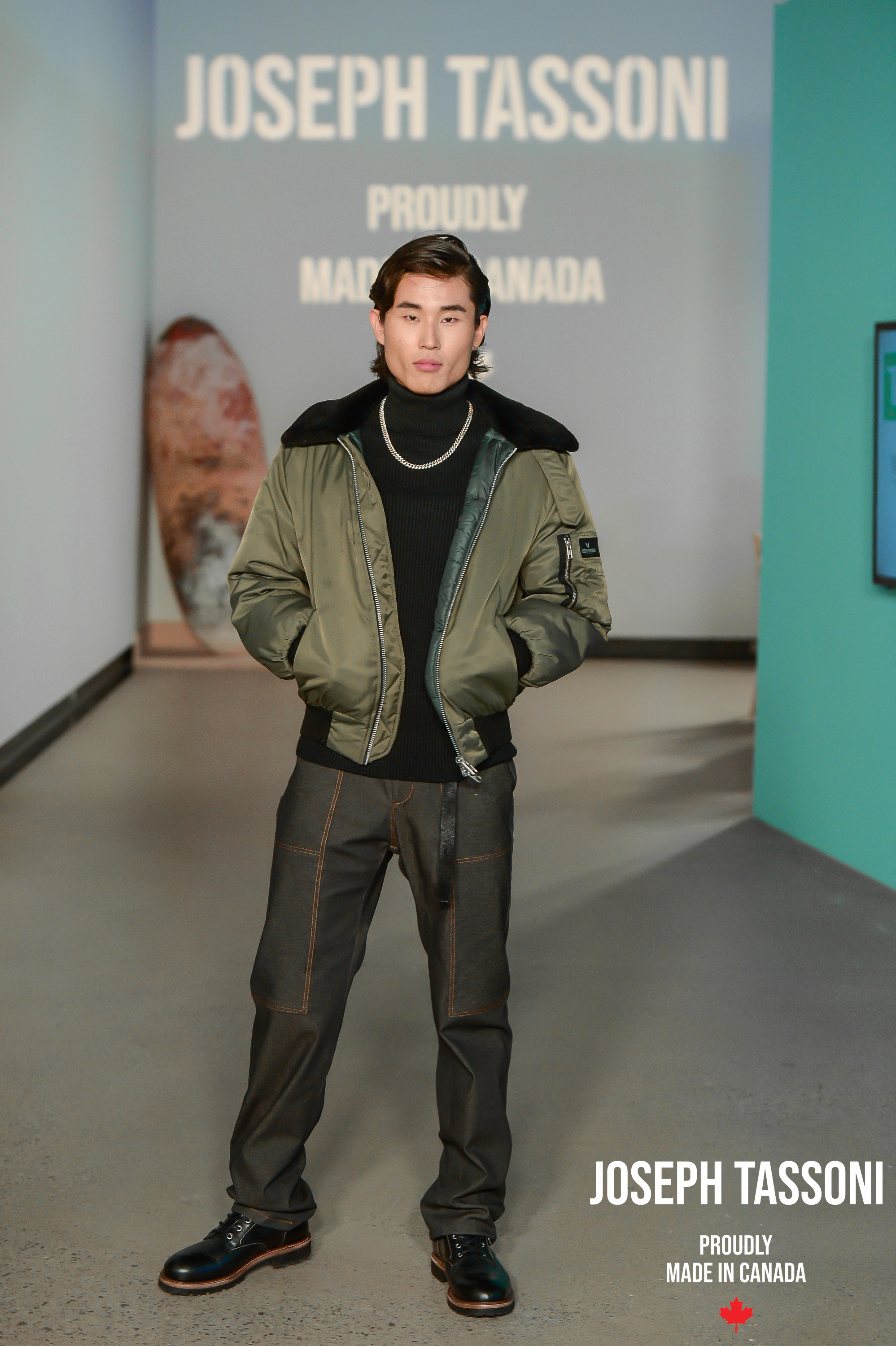 Joseph Tassoni Aviator Bomber Jacket