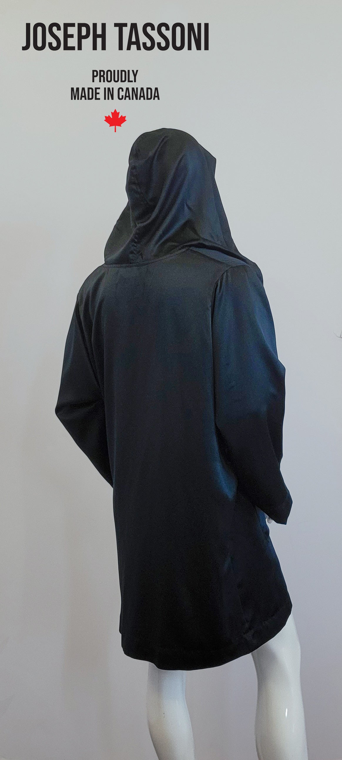 Mens Silk Hooded Robe