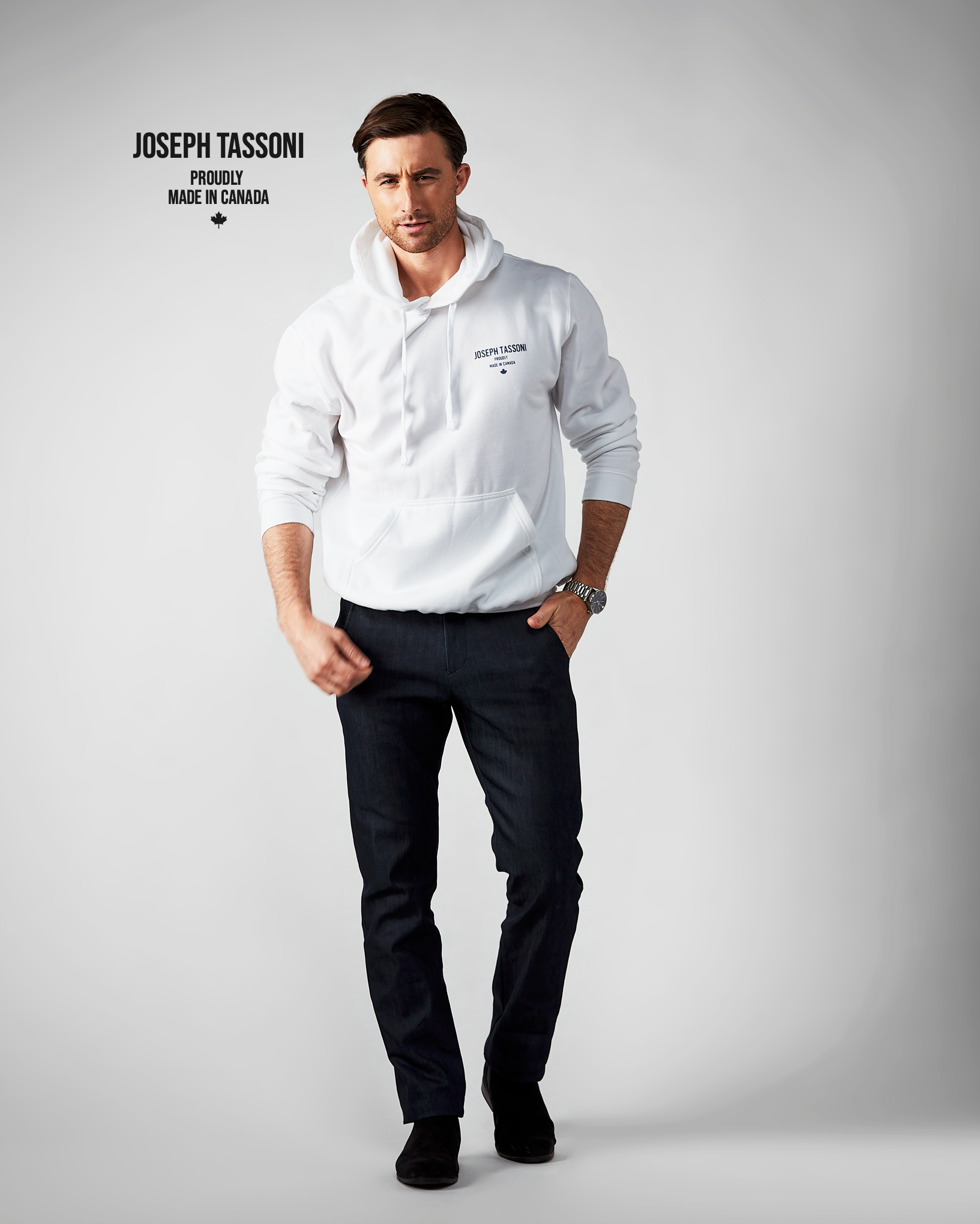 Hoodie over button sales up