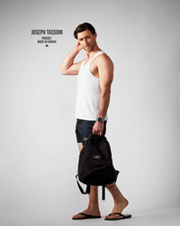 JT Men's Essential Tank - White