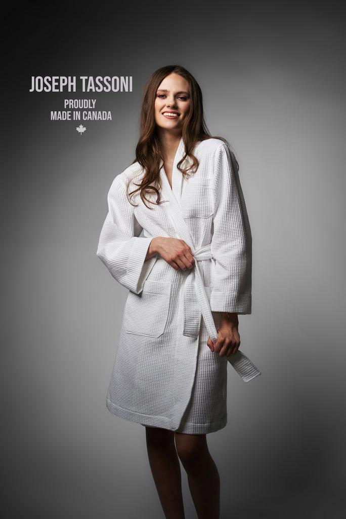 JT Luxe Waffle Mid-Length Robe