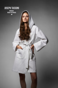 JT Luxe Waffle Hooded Robe